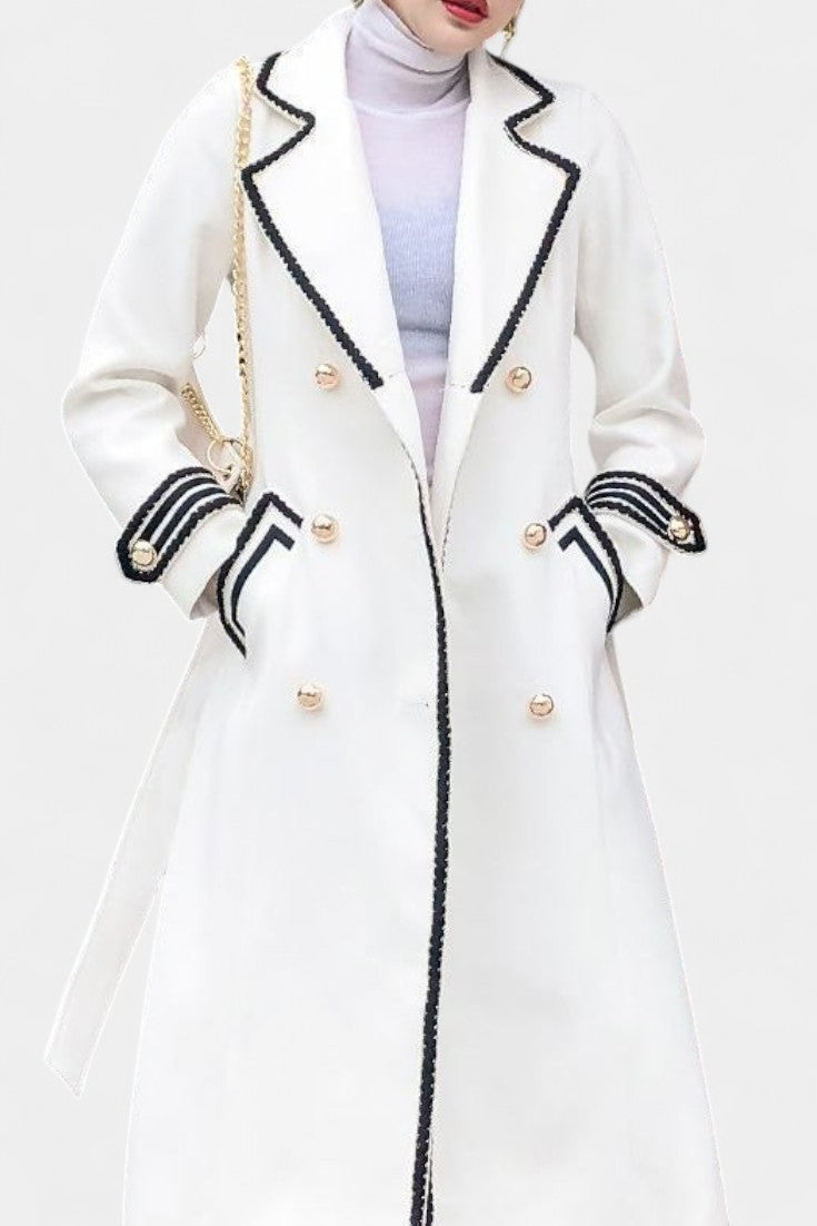 Olivia tailored double-breasted long coat