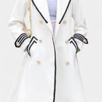 Olivia tailored double-breasted long coat