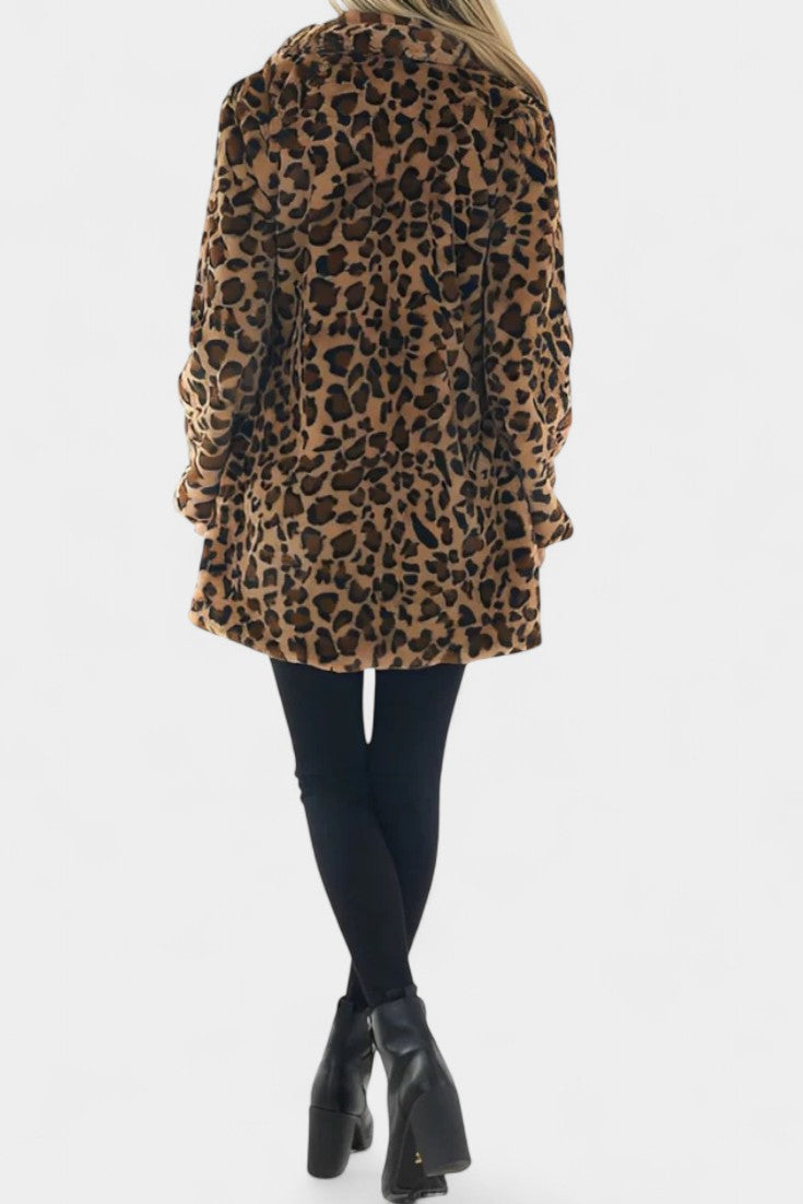 Juliet plush longline hooded coat