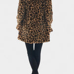 Juliet plush longline hooded coat