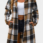 Sophie hooded check jacket