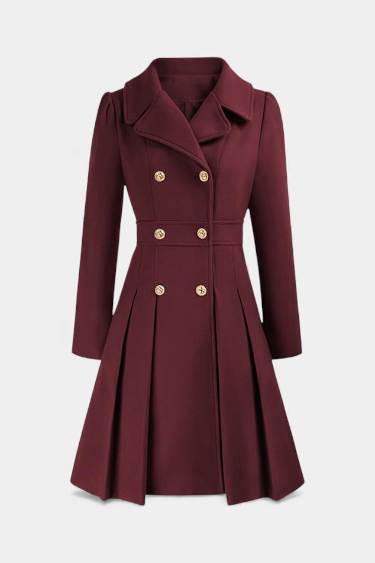 Tabitha double-breasted a-line coat