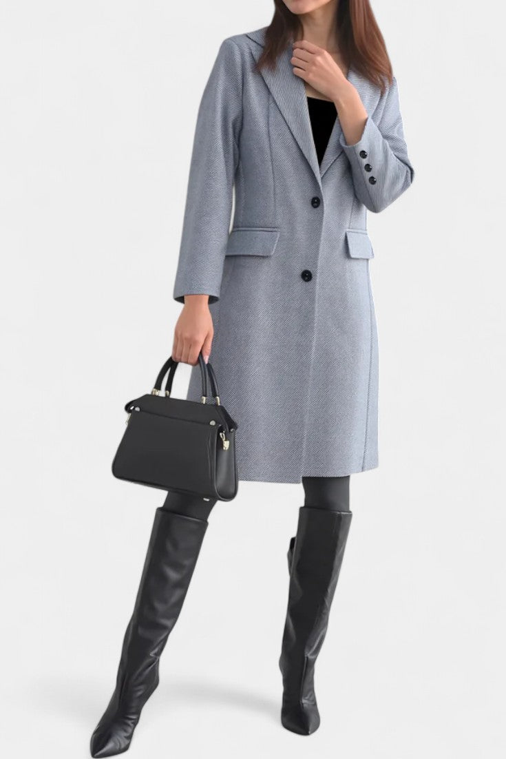 Charlotte tailored mid-length coat