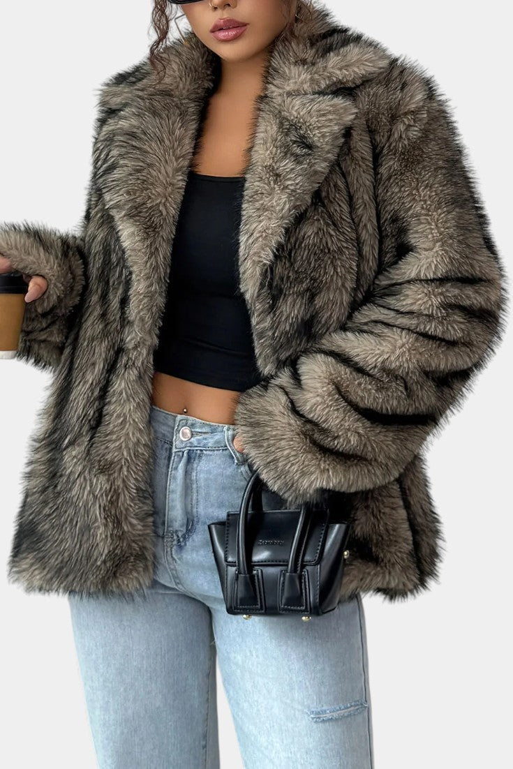 Helena plush statement coat