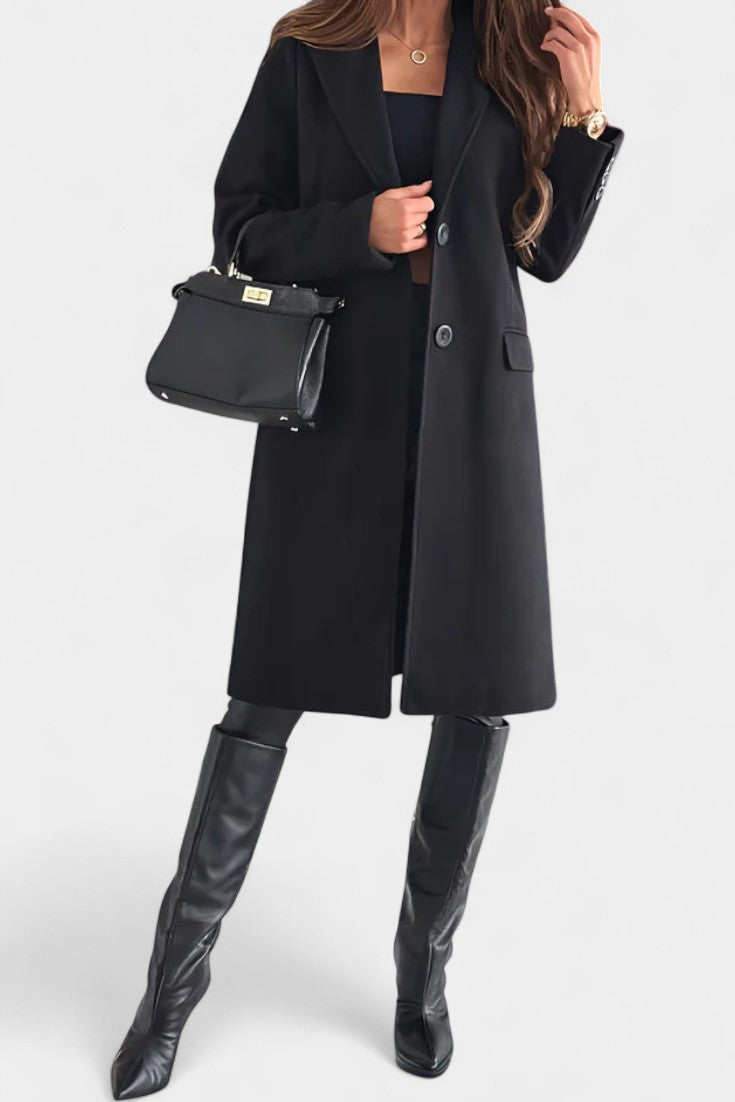 Charlotte tailored mid-length coat