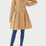 Tabitha double-breasted a-line coat