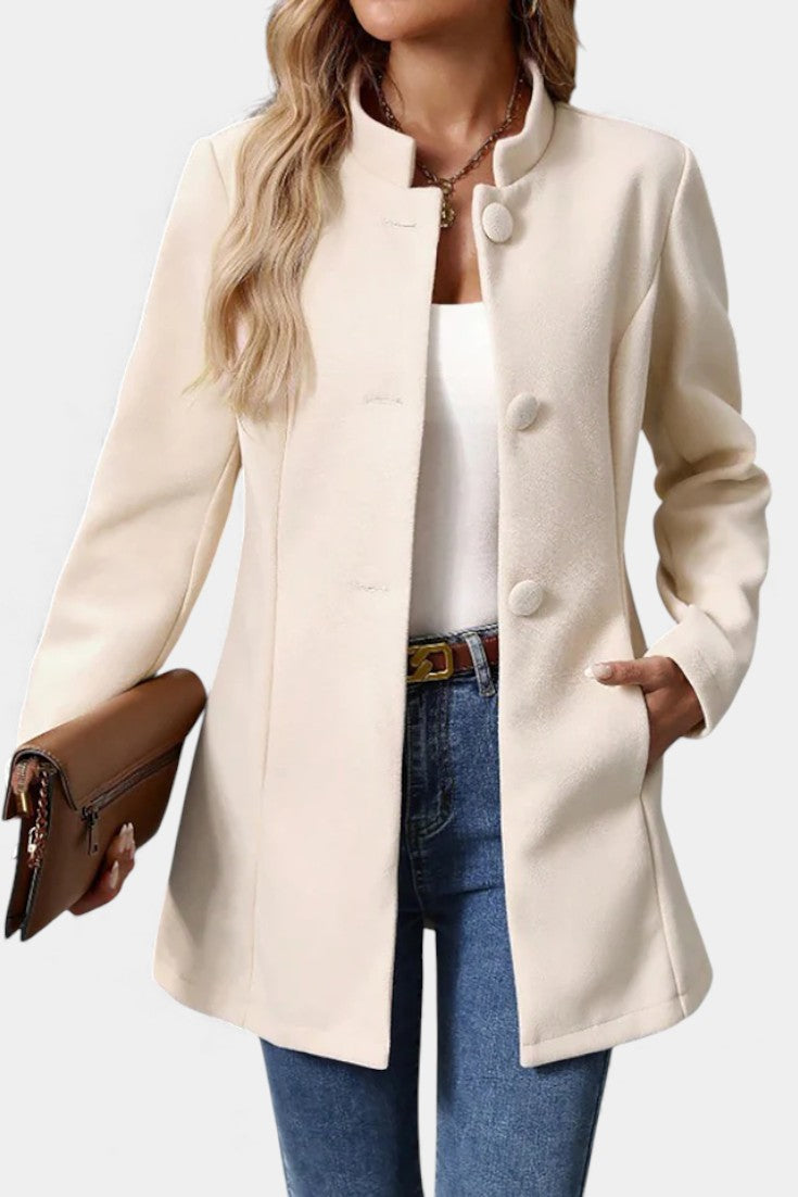 Sylvia tailored high-collar coat