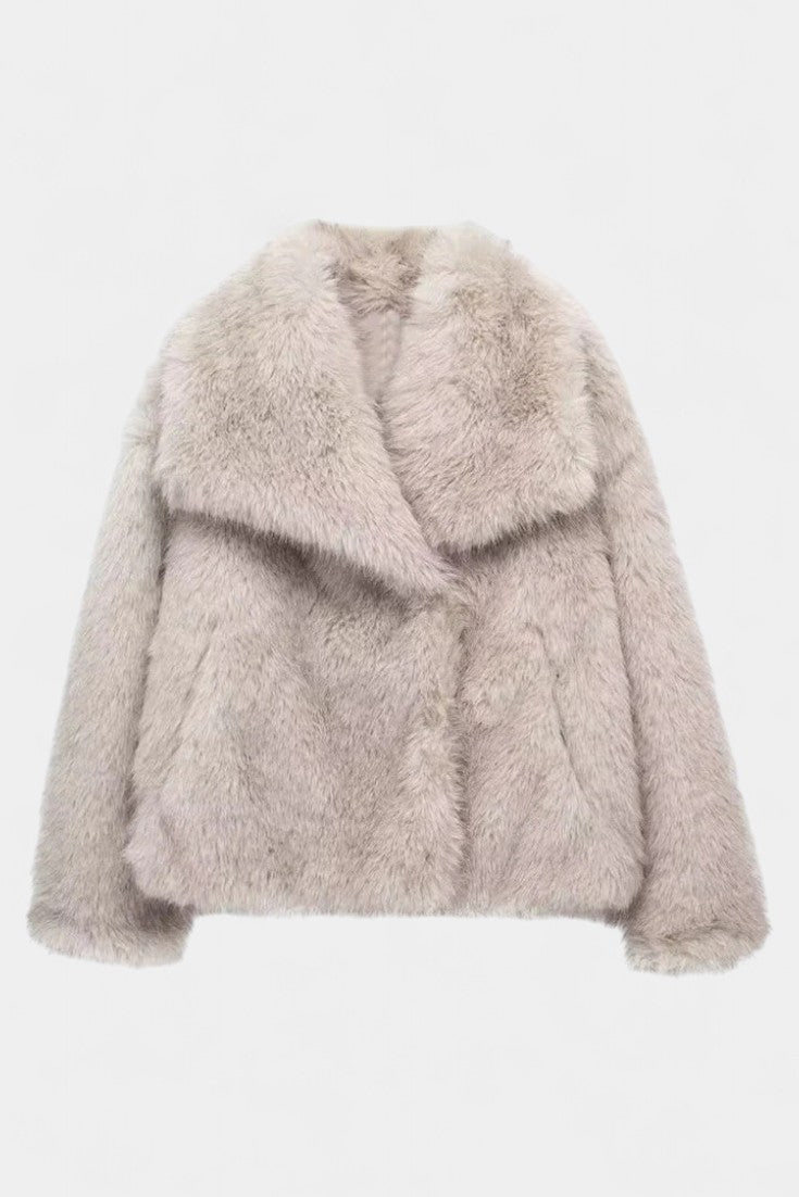 Mabel plush oversized statement coat