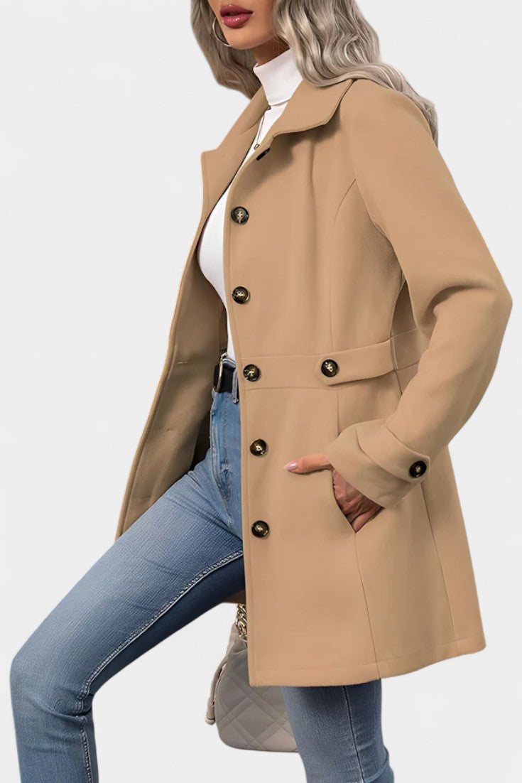 Rebecca tailored belted coat