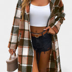 Sophie hooded check jacket