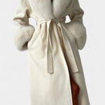 Phoebe belted longline coat