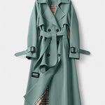 Madeleine double-breasted belted trench coat