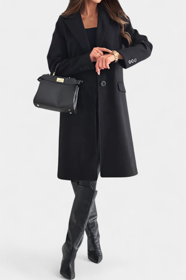 Charlotte tailored mid-length coat