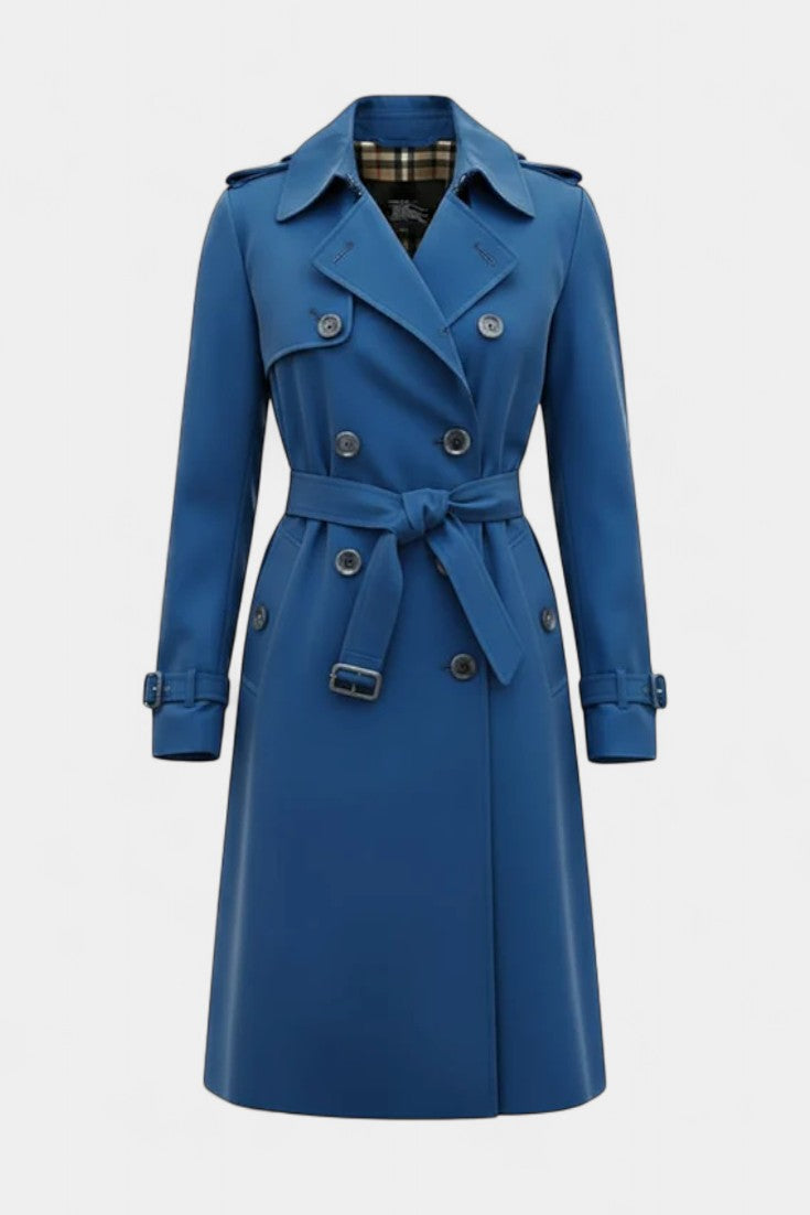 Madeleine double-breasted belted trench coat