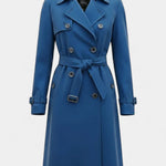 Madeleine double-breasted belted trench coat