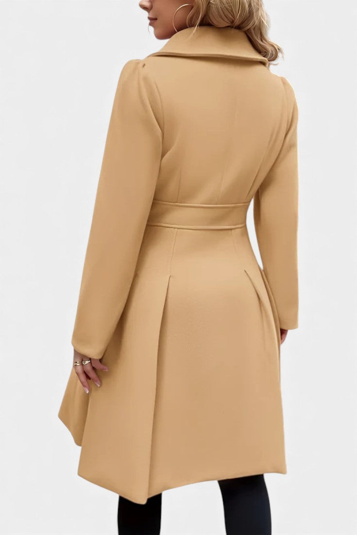 Tabitha double-breasted a-line coat