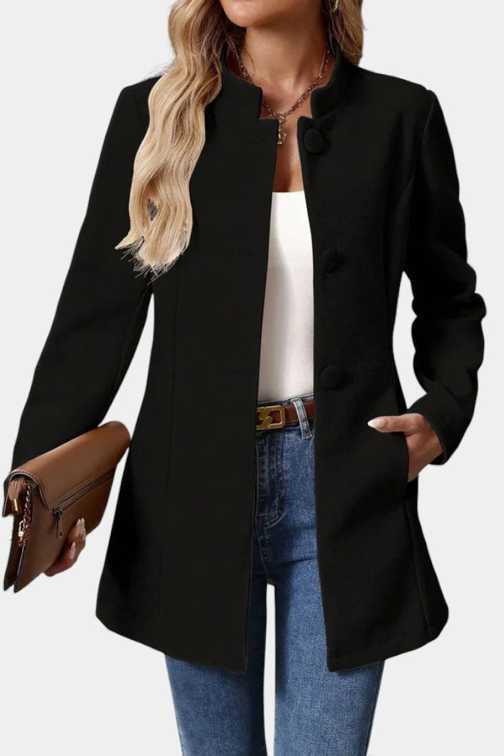 Sylvia tailored high-collar coat