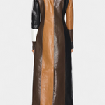 Evelyn panelled longline coat