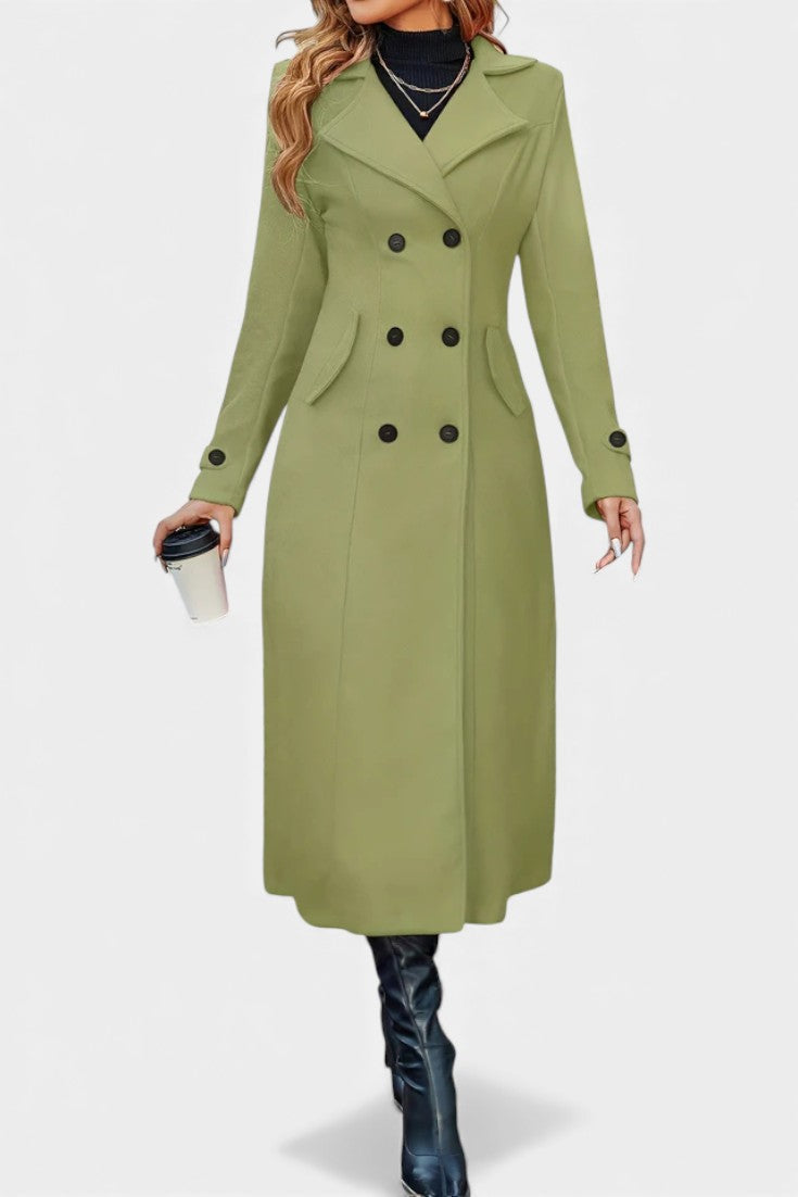 Margaret tailored double-breasted long coat