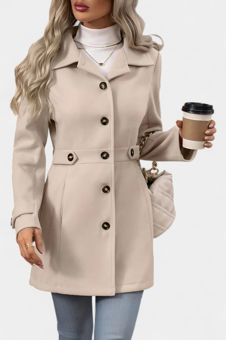 Rebecca tailored belted coat