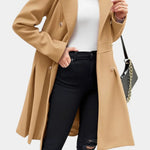 Tabitha double-breasted a-line coat