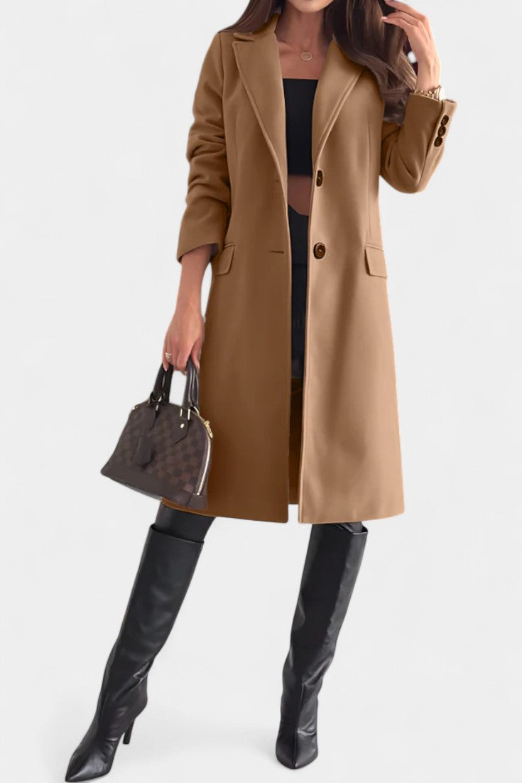 Charlotte tailored mid-length coat