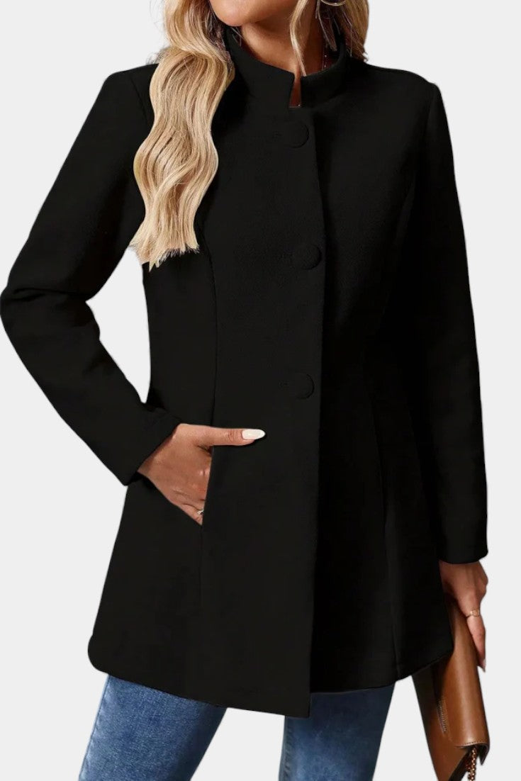 Sylvia tailored high-collar coat
