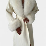 Phoebe belted longline coat