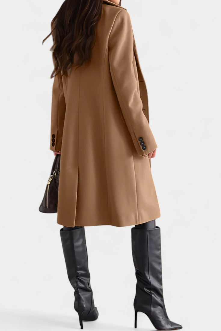 Charlotte tailored mid-length coat