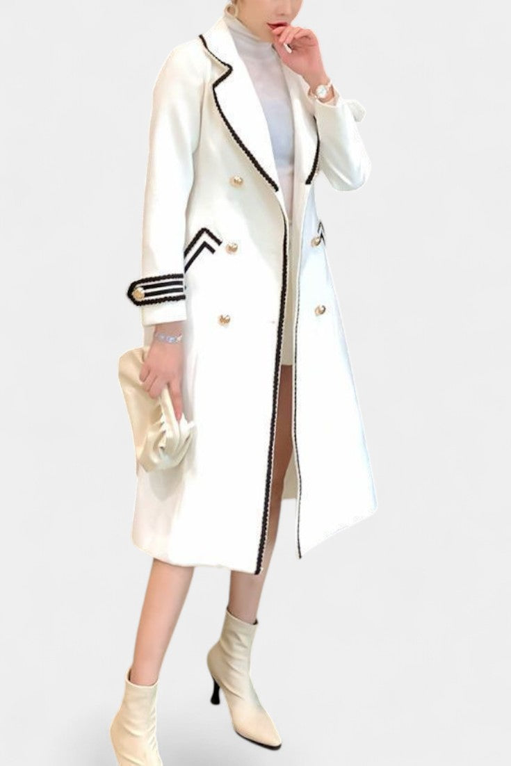 Olivia tailored double-breasted long coat