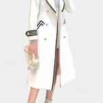 Olivia tailored double-breasted long coat