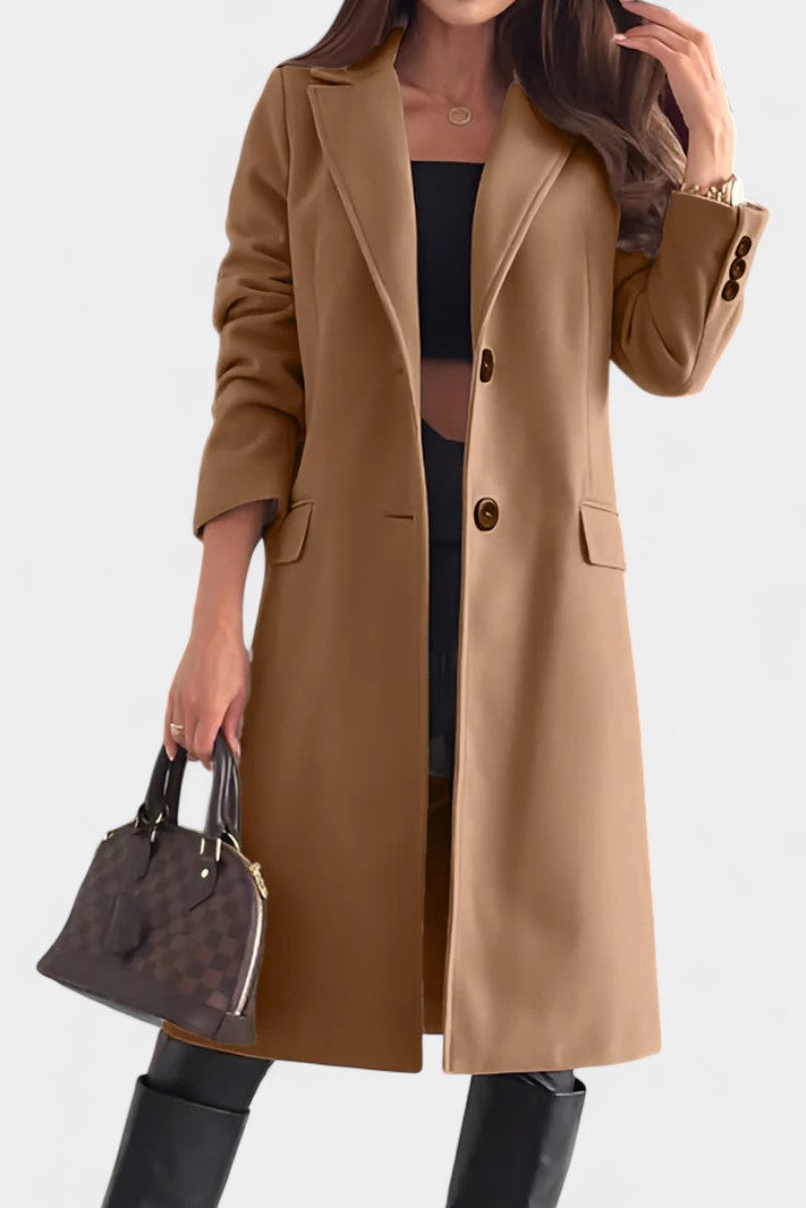 Charlotte tailored mid-length coat