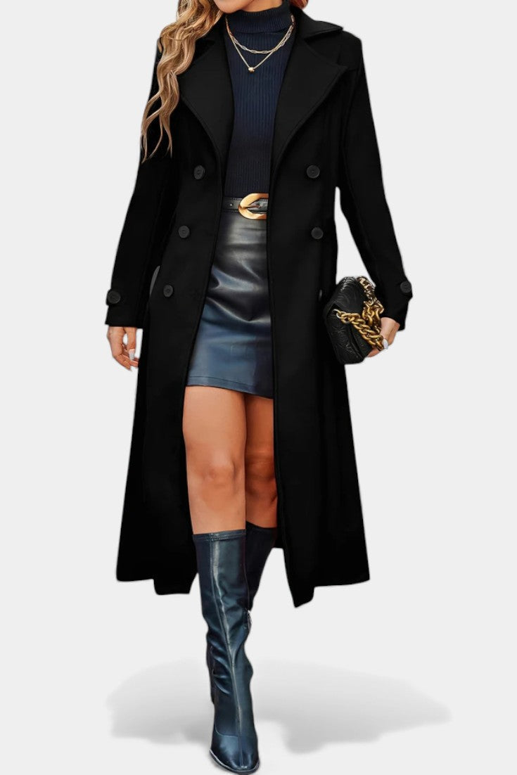 Margaret tailored double-breasted long coat