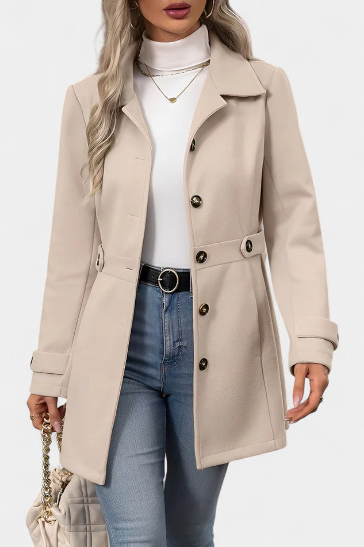 Rebecca tailored belted coat