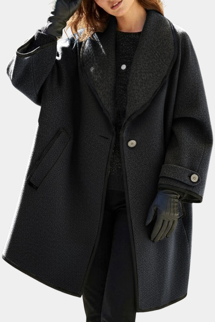 Eleanor wide-collar statement coat
