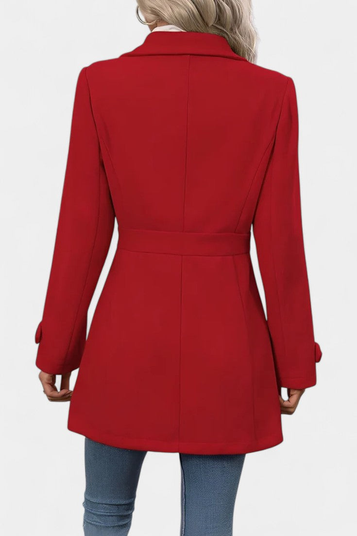 Rebecca tailored belted coat