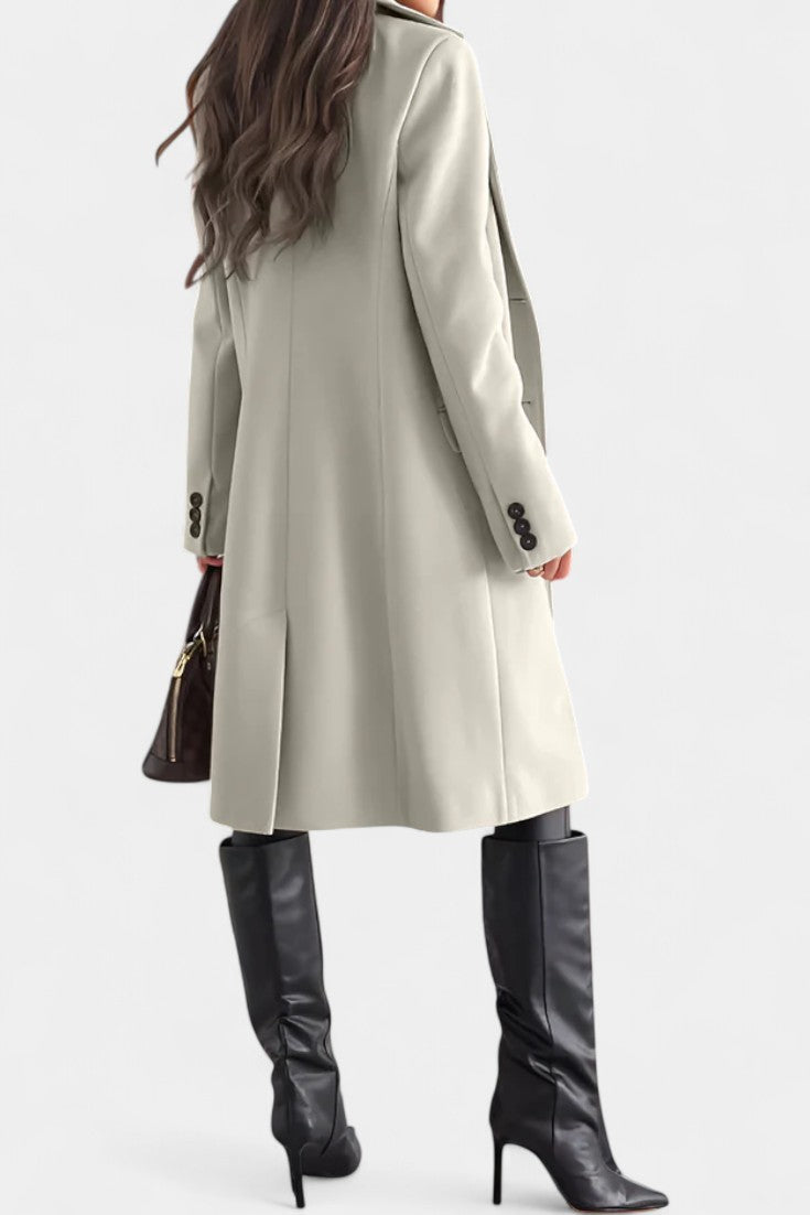 Charlotte tailored mid-length coat