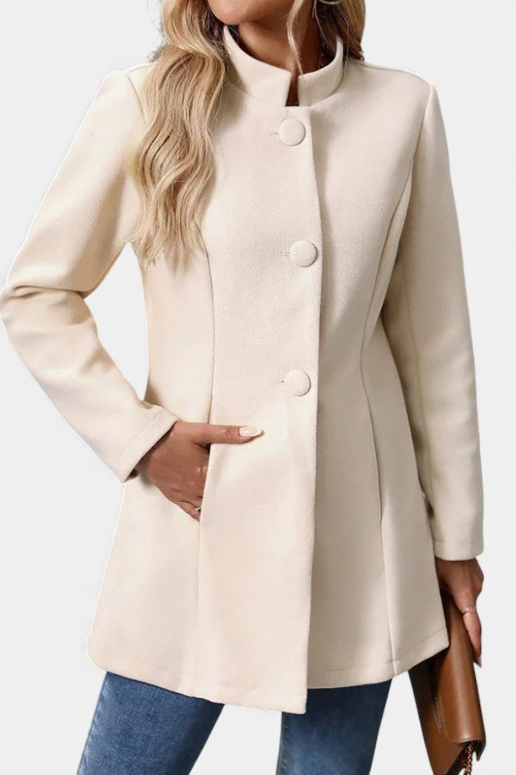 Sylvia tailored high-collar coat