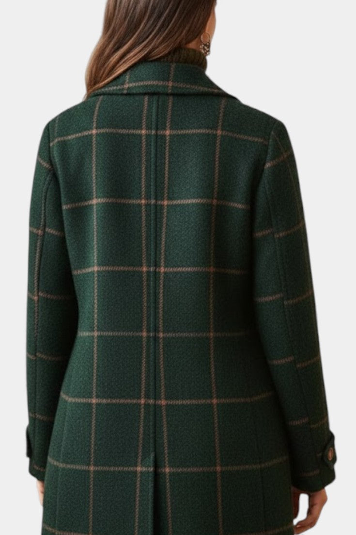 Beatrice tailored checked coat