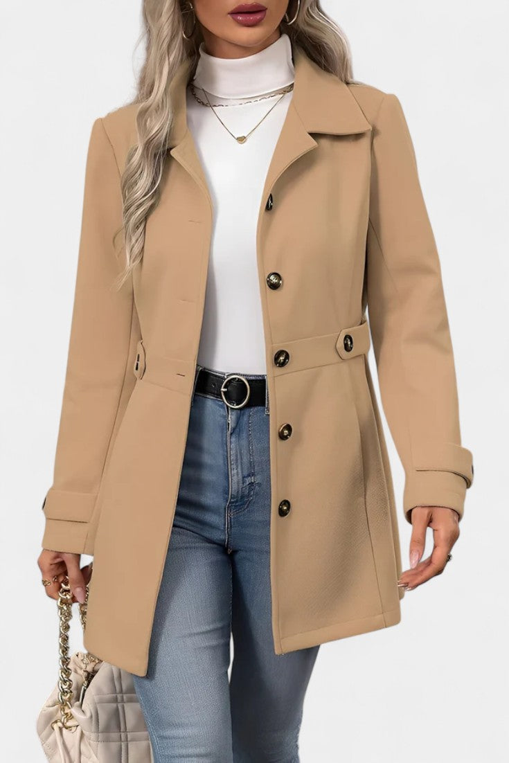 Rebecca tailored belted coat