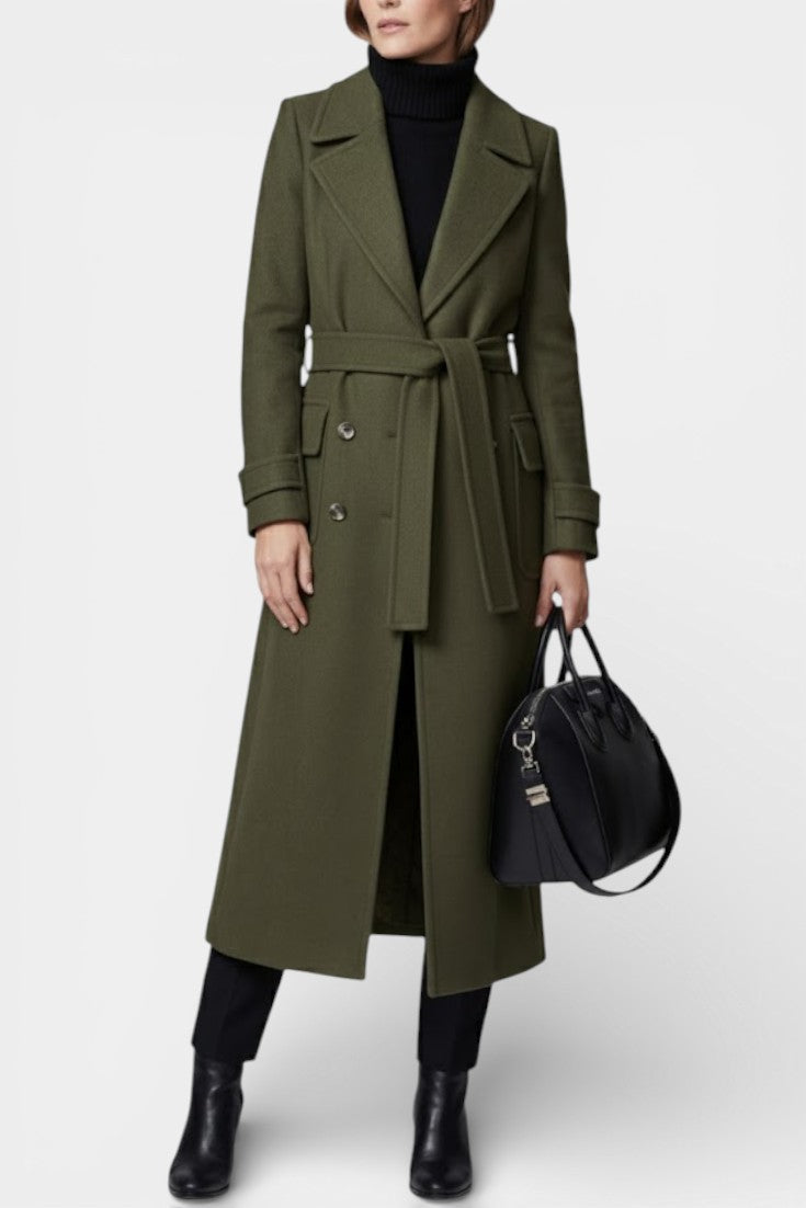 Harriet tailored double-breasted long coat