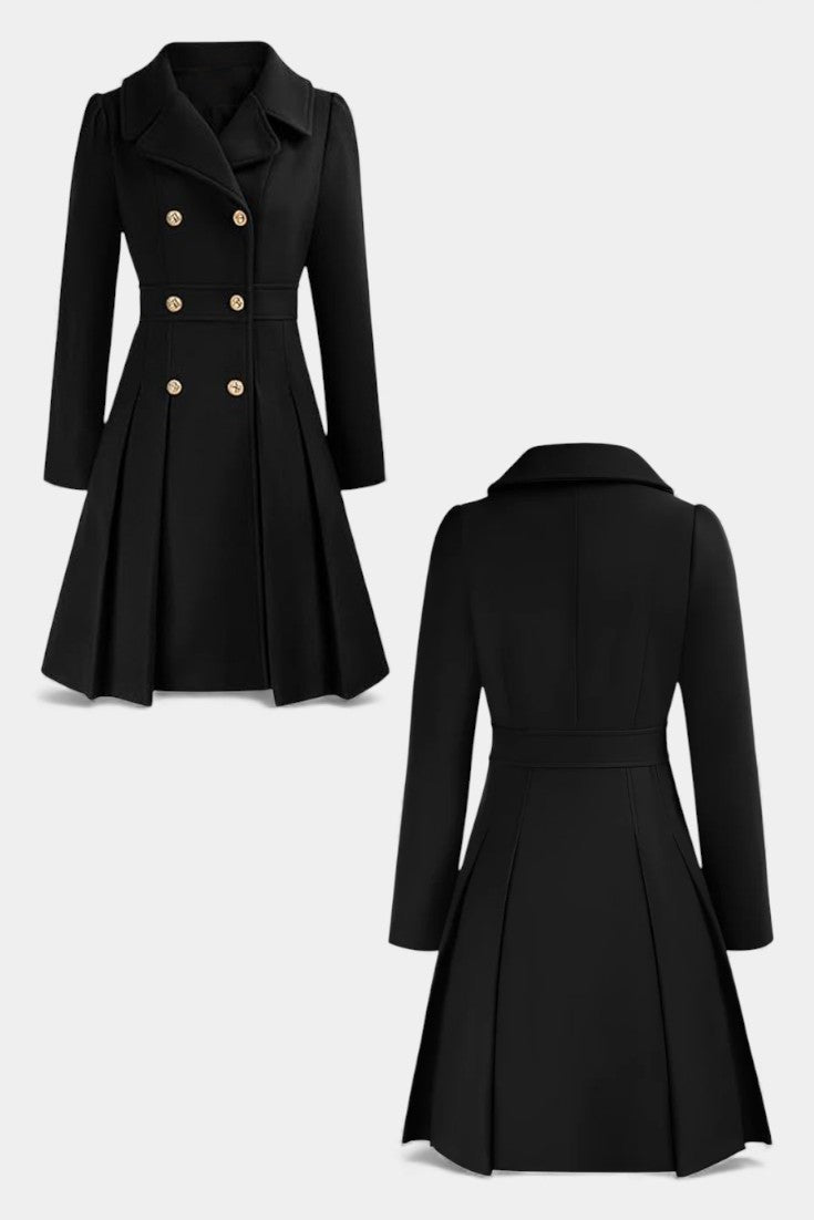 Tabitha double-breasted a-line coat