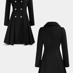 Tabitha double-breasted a-line coat