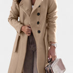 Alice belted longline coat