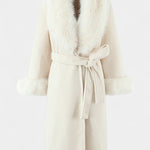 Phoebe belted longline coat