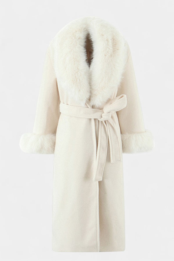 Phoebe belted longline coat