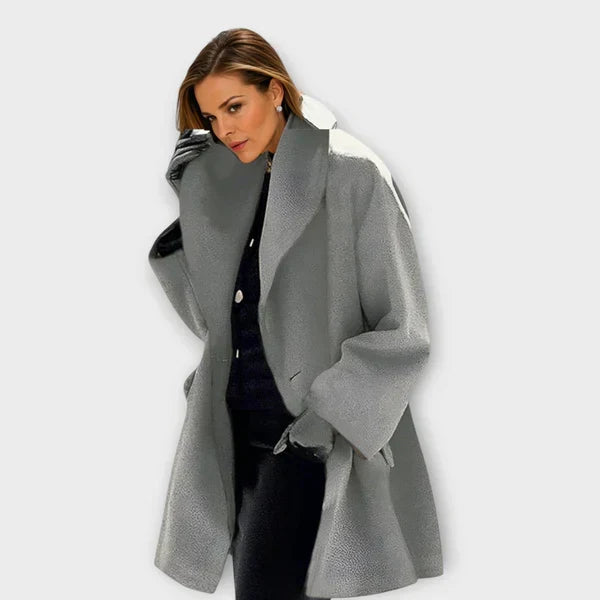 Stella women's windproof wool coat