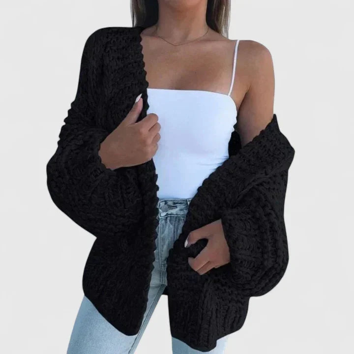 Chunky Knit Open Front Cardigan for women, view 9