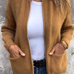 Long Sleeve Button Up Knit Cardigan for women, view 2