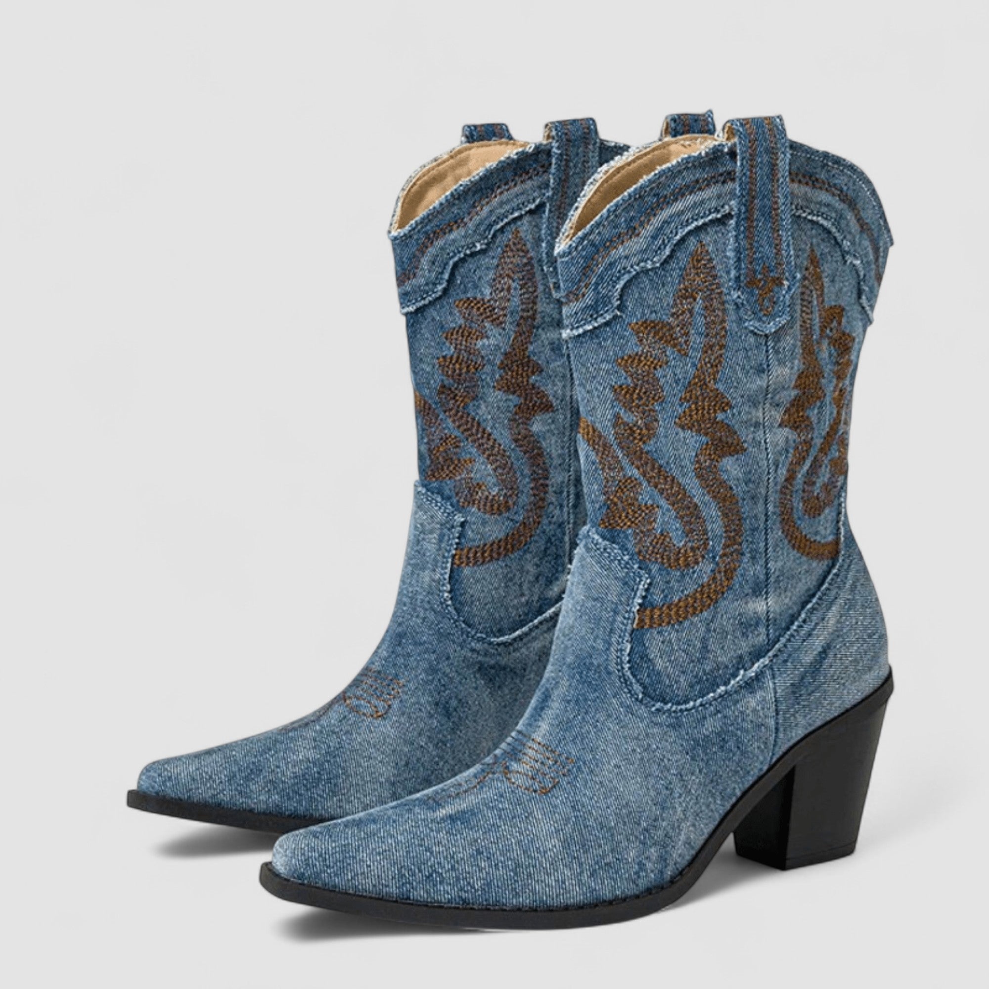 Tabitha women's embroidered western ankle boots